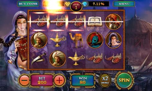 Slots: Arabian nights - Android game screenshots.