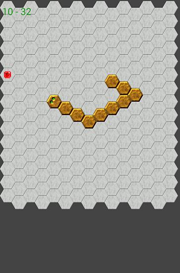 Snake hex - Android game screenshots.