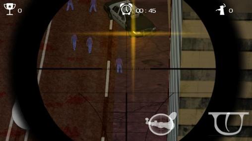 Sniper shoot 3D: Assault zombie - Android game screenshots.