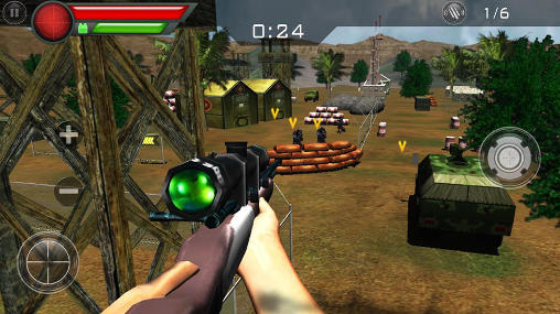 Sniper shooting deluxe - Android game screenshots.