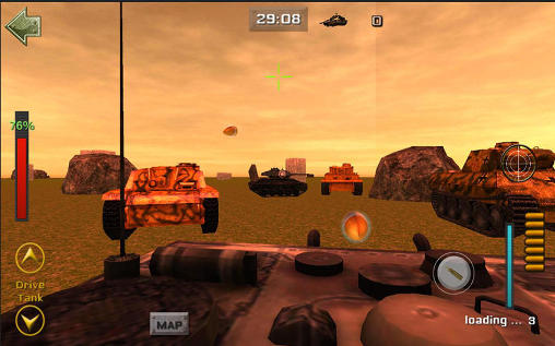 Sniper tank battle - Android game screenshots.