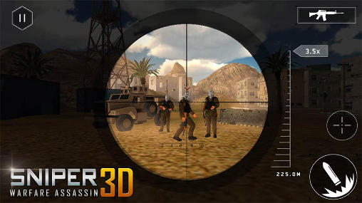 Sniper warfare assassin 3D - Android game screenshots.