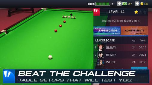 Snooker stars - Android game screenshots.