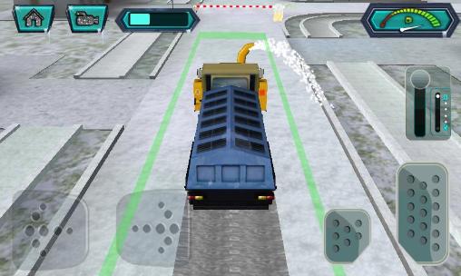 Snow blower: Truck sim 3D - Android game screenshots.