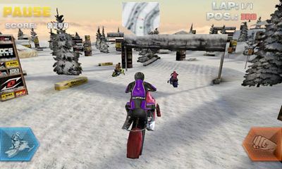 Snowbike Racing - Android game screenshots.