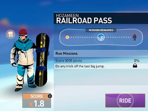 Snowboarding: The fourth phase - Android game screenshots.
