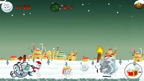 Snowman run - Android game screenshots.
