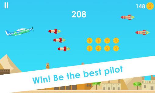 Soaring plane - Android game screenshots.