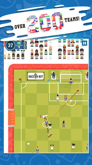 Soccer hit - Android game screenshots.