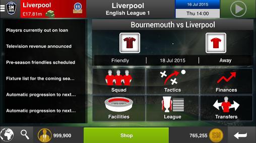 Soccer manager 2016 - Android game screenshots.