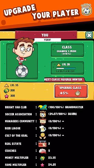 Soccer simulator - Android game screenshots.