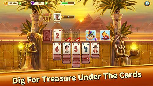 Solitaire treasure hunt - Android game screenshots.