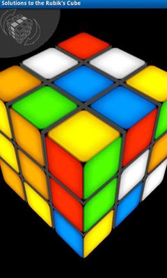 Solutions to the Rubik's Cube - Android game screenshots.