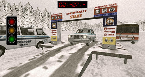 Gameplay of the Soviet rally for Android phone or tablet.