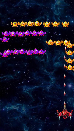 Space invaders: Chicken shooter - Android game screenshots.