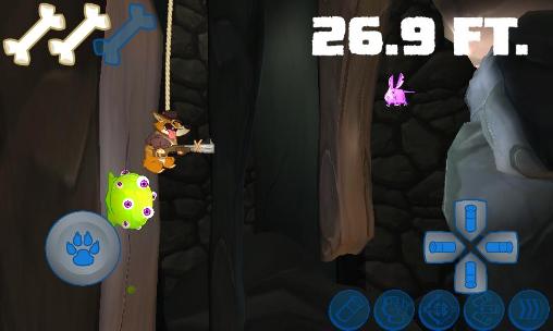 Sparkle corgi goes cave diving - Android game screenshots.