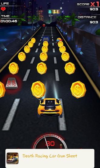 Speed city night car 3D - Android game screenshots.