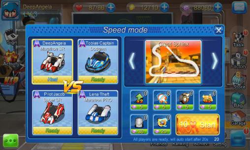 Speed racing: Kart - Android game screenshots.