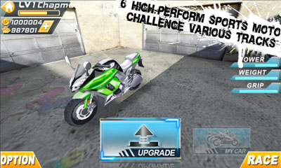 Gameplay of the SpeedMoto2 for Android phone or tablet.