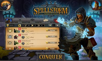 Gameplay of the Spellstorm for Android phone or tablet.