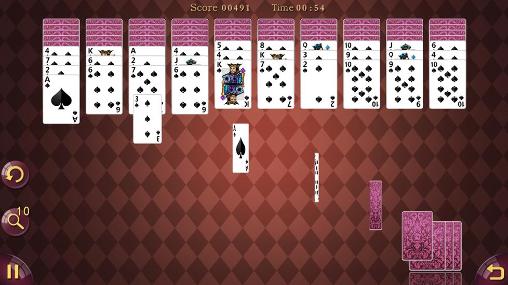 Spider solitaire - Android game screenshots.
