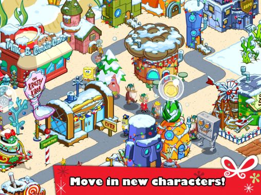 Sponge Bob moves in - Android game screenshots.