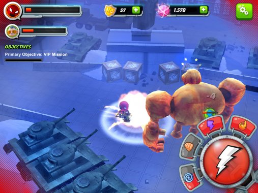 Stan Lee’s hero command - Android game screenshots.
