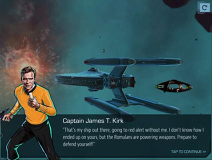 Star trek: Timelines - Android game screenshots.