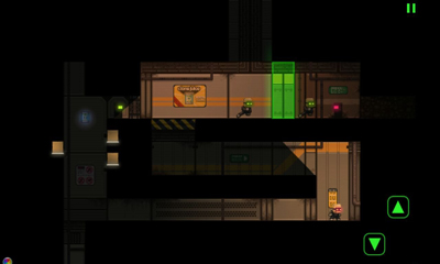 Gameplay of the Stealth Bastard Deluxe for Android phone or tablet.