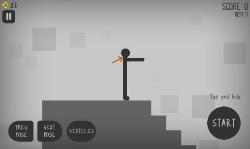 Gameplay of the Stickman dismount for Android phone or tablet.