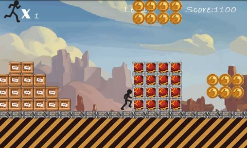 Stickman run - Android game screenshots.