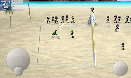 Stickman volleyball - Android game screenshots.
