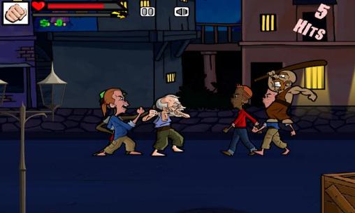 Street fighting: Grandpa - Android game screenshots.