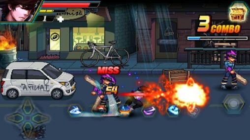 Gameplay of the Street kings: Fighter. Final fight for Android phone or tablet.