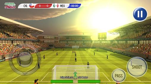 Striker soccer: America 2015 - Android game screenshots.