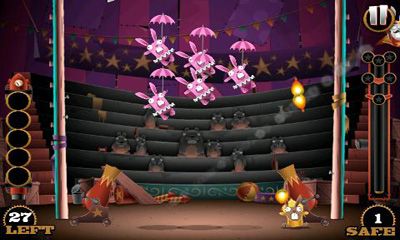 Gameplay of the Stunt Bunnies Circus for Android phone or tablet.