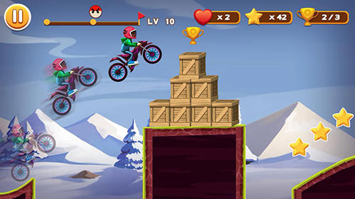 Stunt moto racing - Android game screenshots.