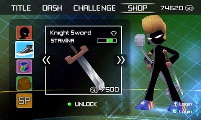 Gameplay of the Stylish Sprint for Android phone or tablet.