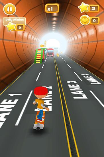 Subway 4 lane: Surfer - Android game screenshots.