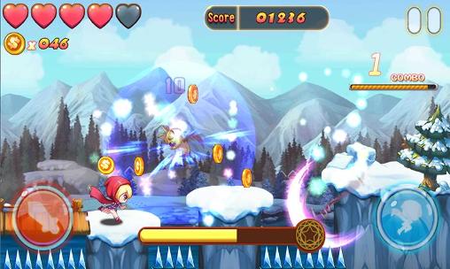 Super runner: Little red cap - Android game screenshots.