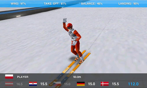 Super ski jump - Android game screenshots.