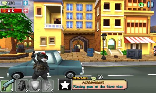 Super spy cat. Rambo combat: Black x force - Android game screenshots.