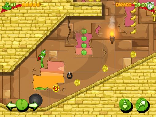 Superfrog HD - Android game screenshots.