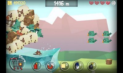 Surfing Beaver - Android game screenshots.