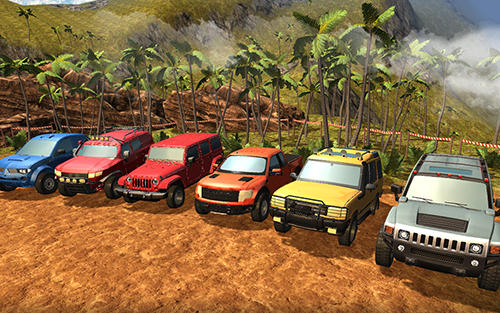 SUV 4x4 offroad rally driving - Android game screenshots.