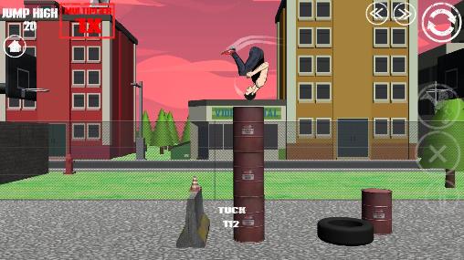 Gameplay of the Swagflip: Parkour Madness for Android phone or tablet.