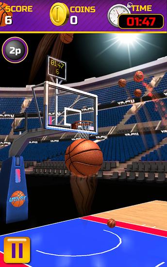 Swipe basketball - Android game screenshots.