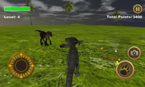 T-Rex survival simulator - Android game screenshots.