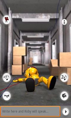 Talking Roby the Robot - Android game screenshots.