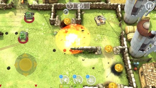 Tank battles - Android game screenshots.